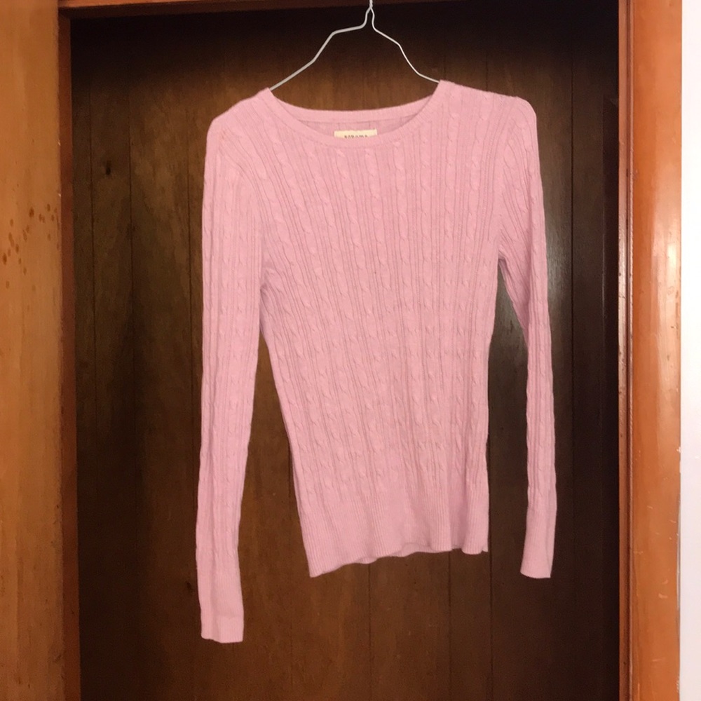 A great blush pink sweater and pattern